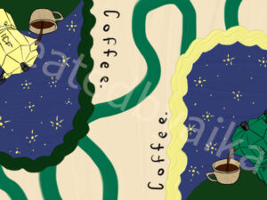 Coffee mocca print