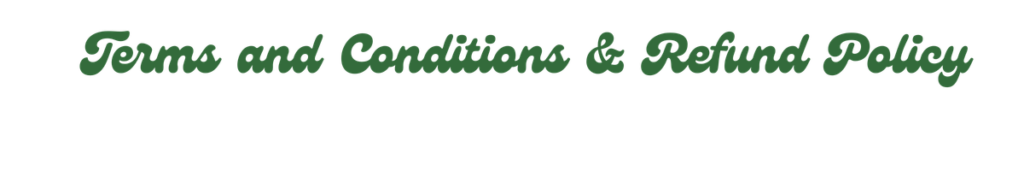 Terms and Conditions