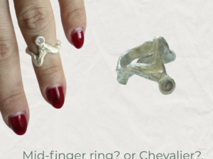 Mid-finger adjustable ring or Chevalier? (featuring zirconia)